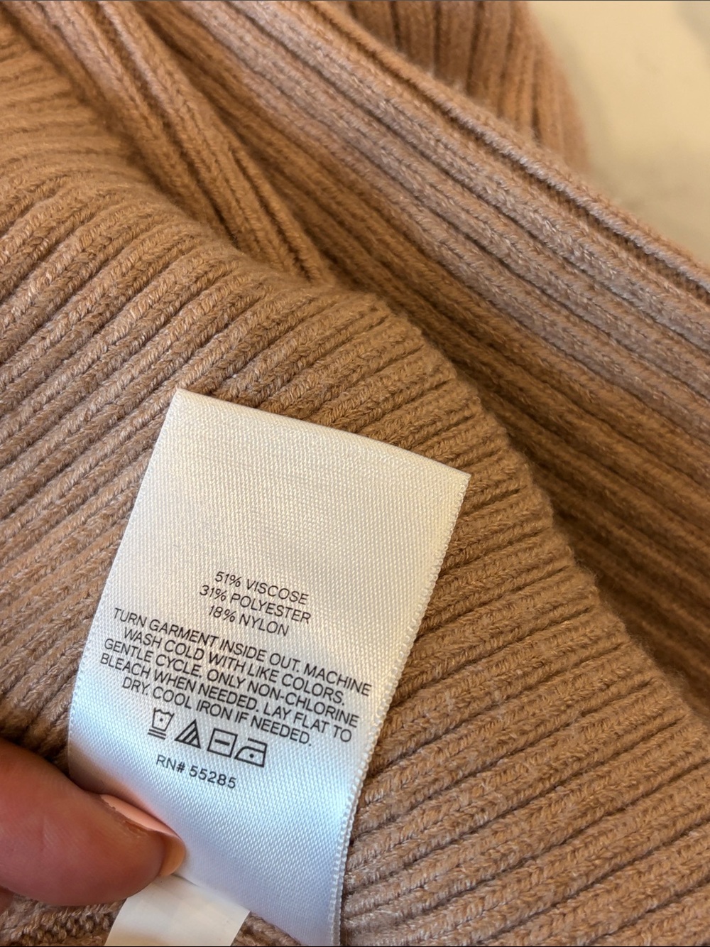 Express Turtleneck Ribbed Sweater - Picture 3 of 3